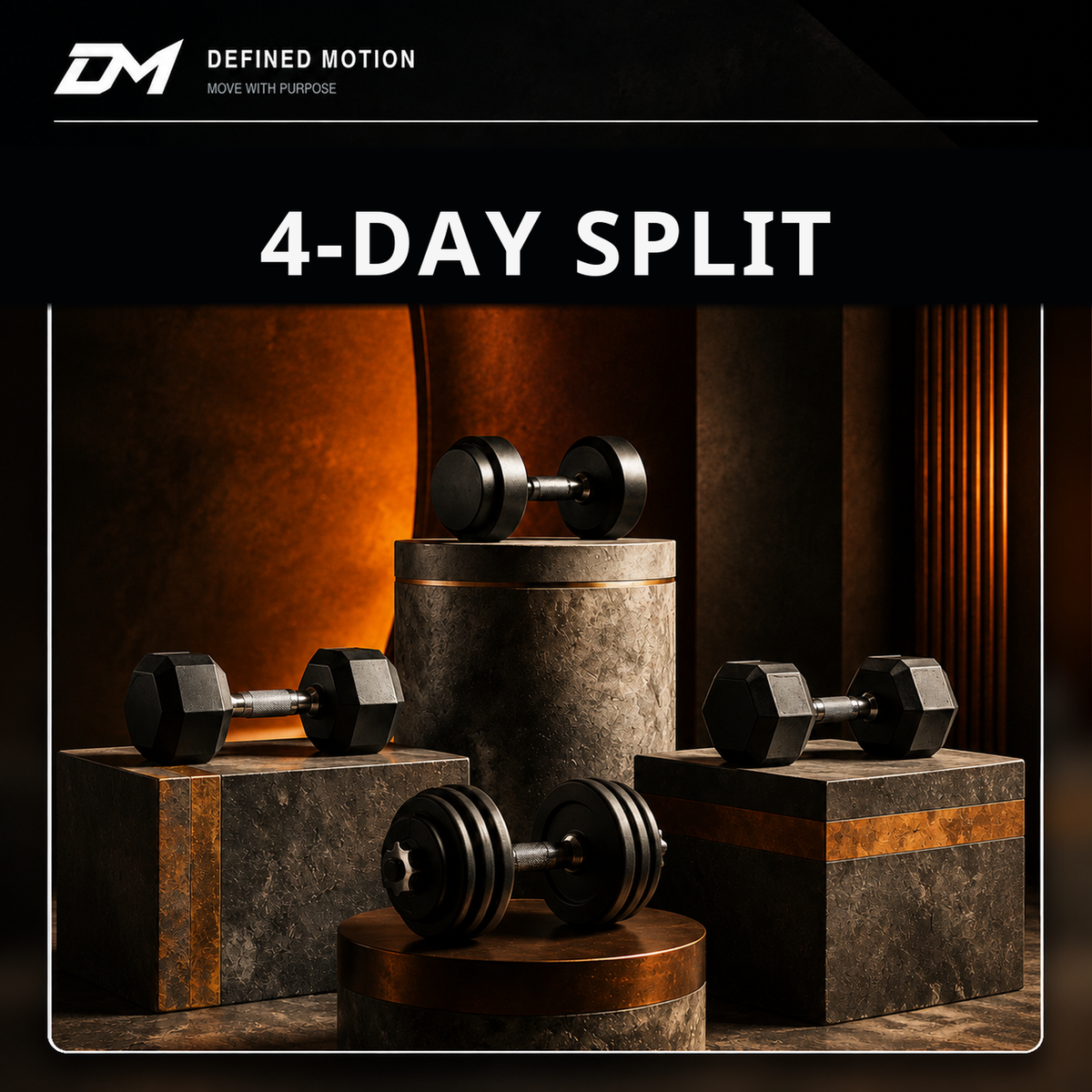 DEFINED MOTION – 4-Day Split Workout Plan English Edition